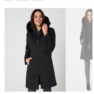 Laura Fen-nelli – Removable Vest & Hood Wool Coat